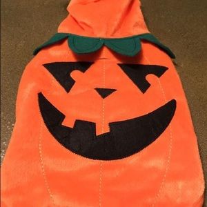 XS pumpkin dog costume